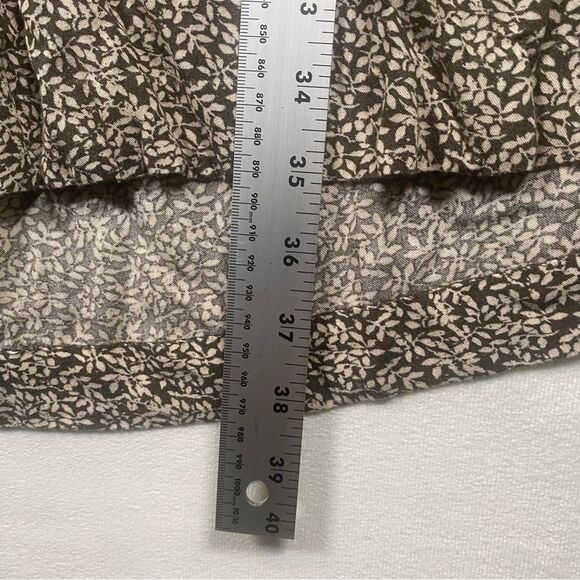 Faherty Montara Leaf Batik Long Sleeve Dress Size Small - Picture 12 of 12
